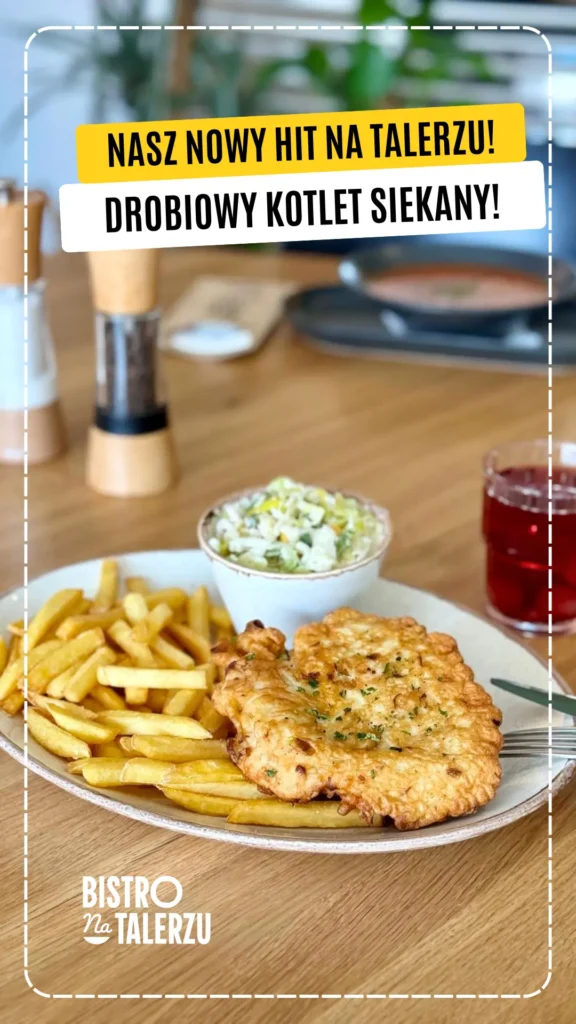 kotlet siekany bistro na&nbsp;talerzu