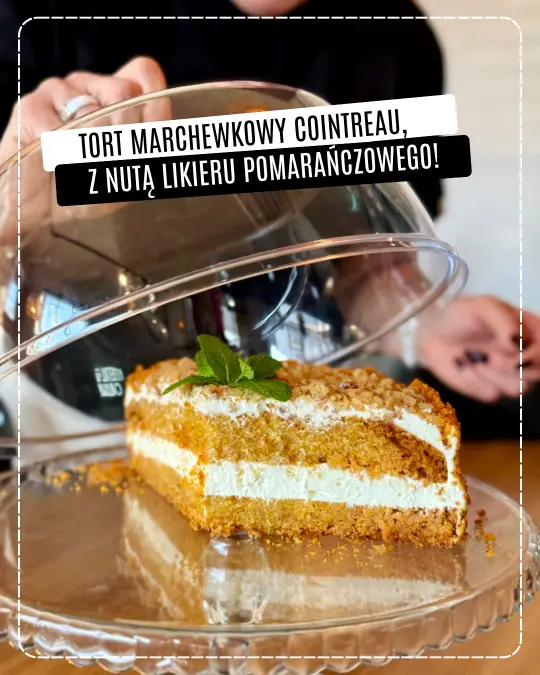 Słodkie desery i aromatyczna kawa w Bistro na Talerzu 3 tort marchewkowy